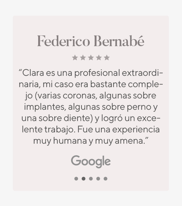 testimonio paciente consultorio odontológico recoleta